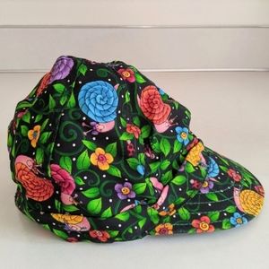 Kromer Vintage Welding Hat Cap 7.5 Union Made UNITE 90s Y2K Snails Garden Black